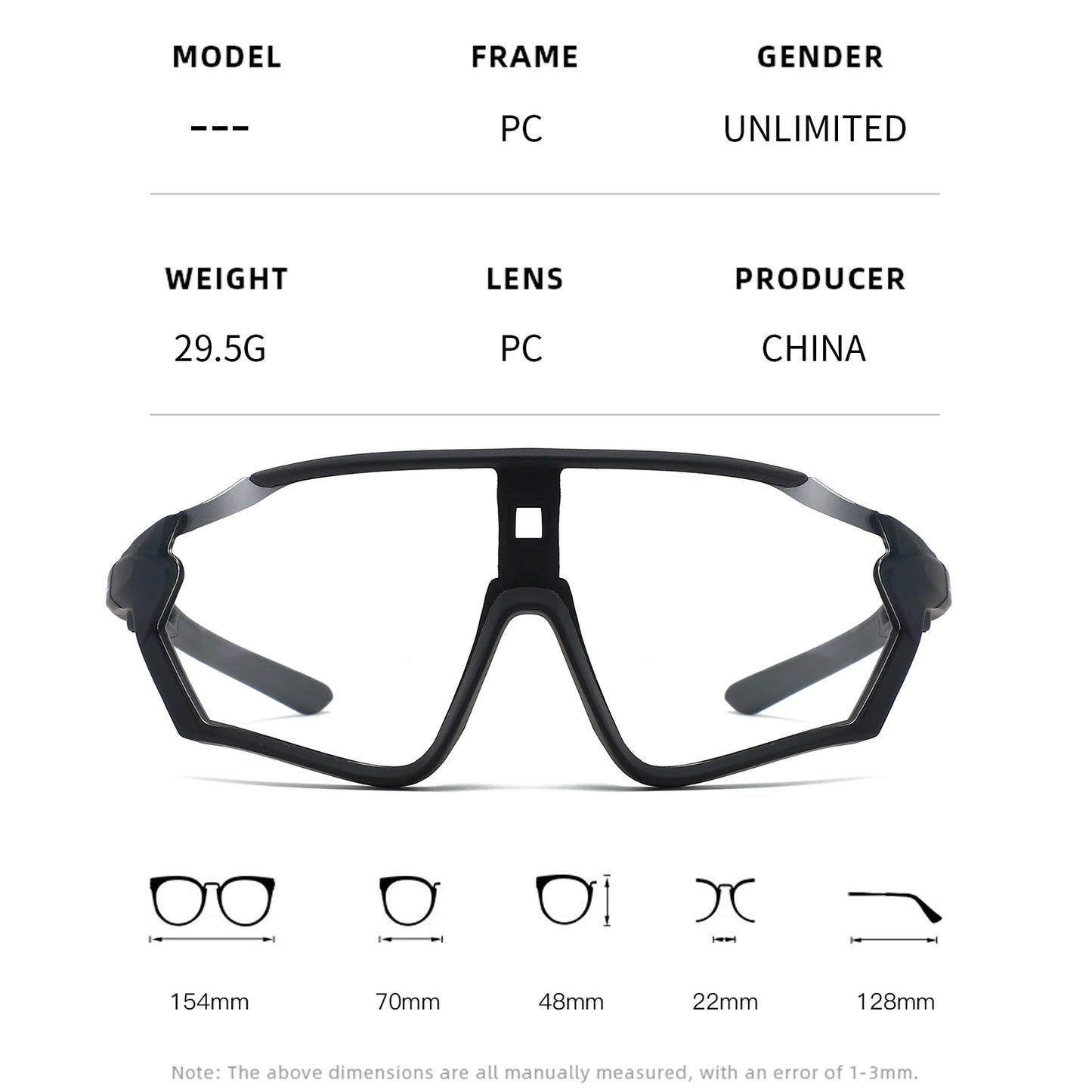 Gafas de sol fotocromáticas para ciclismo OMEKOL con protección UV para hombres y mujeres