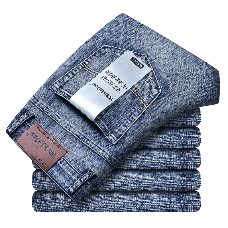 Vaqueros rectos y elásticos casuales de moda para hombre de negocios de WthinLee