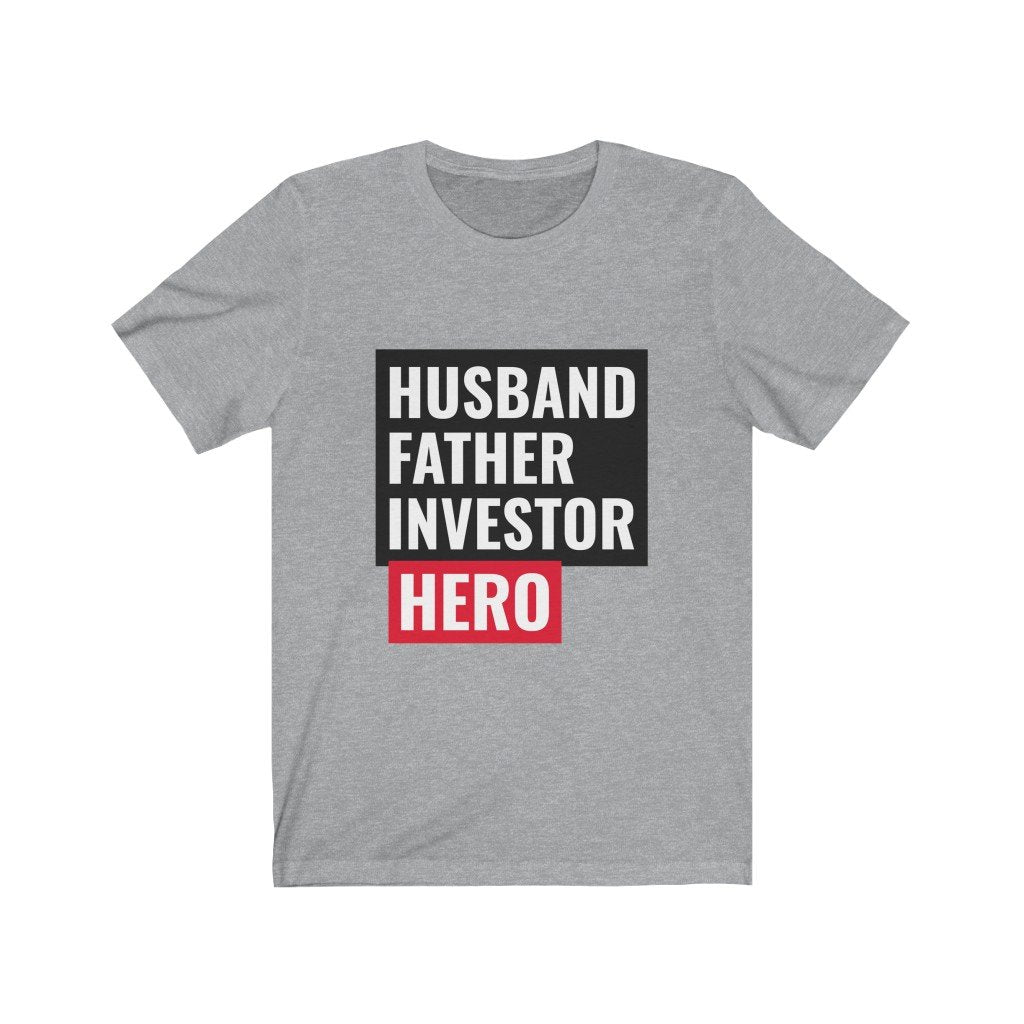Camiseta "Esposo, padre, inversor y héroe"
