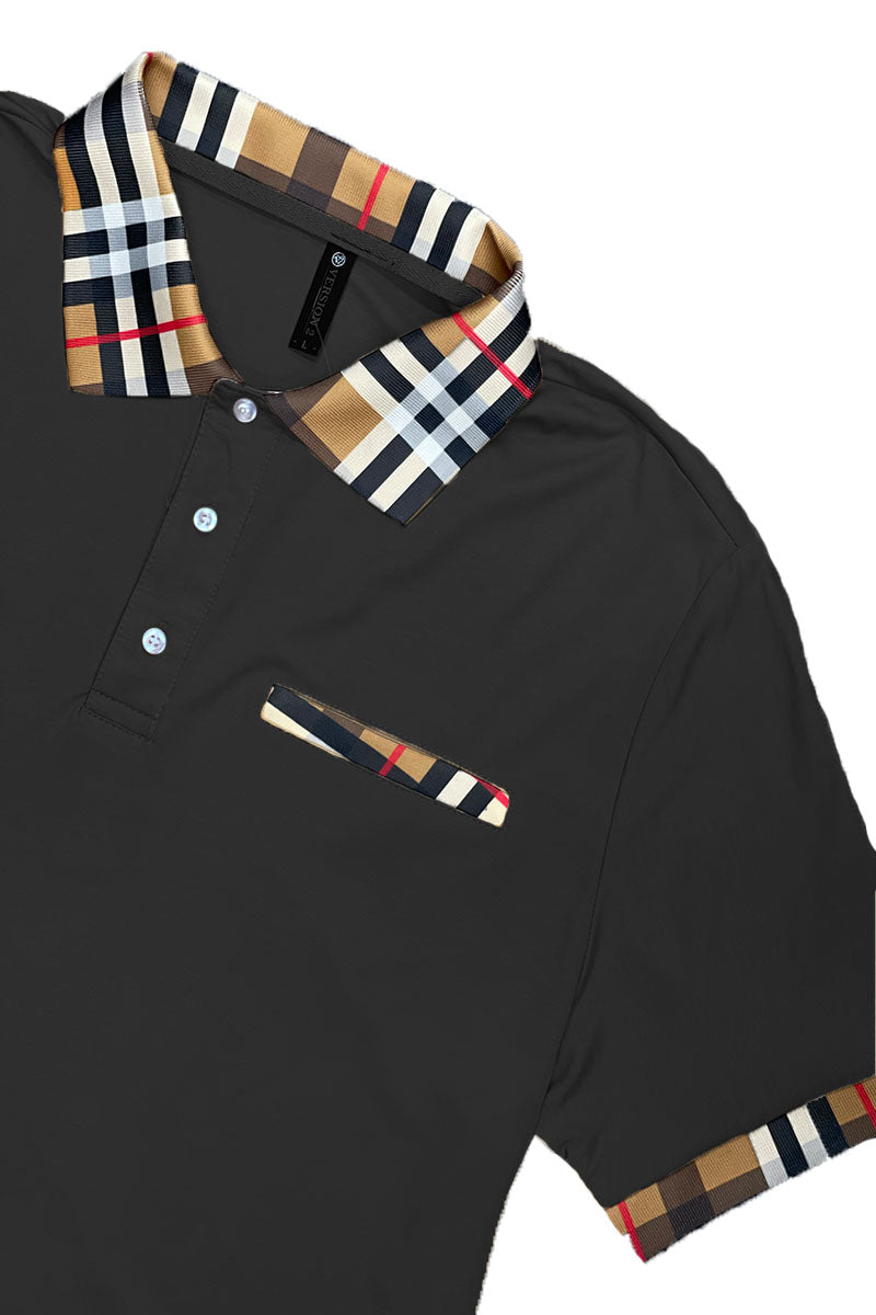 Conjunto de polo y pantalón a cuadros de Lime Milo