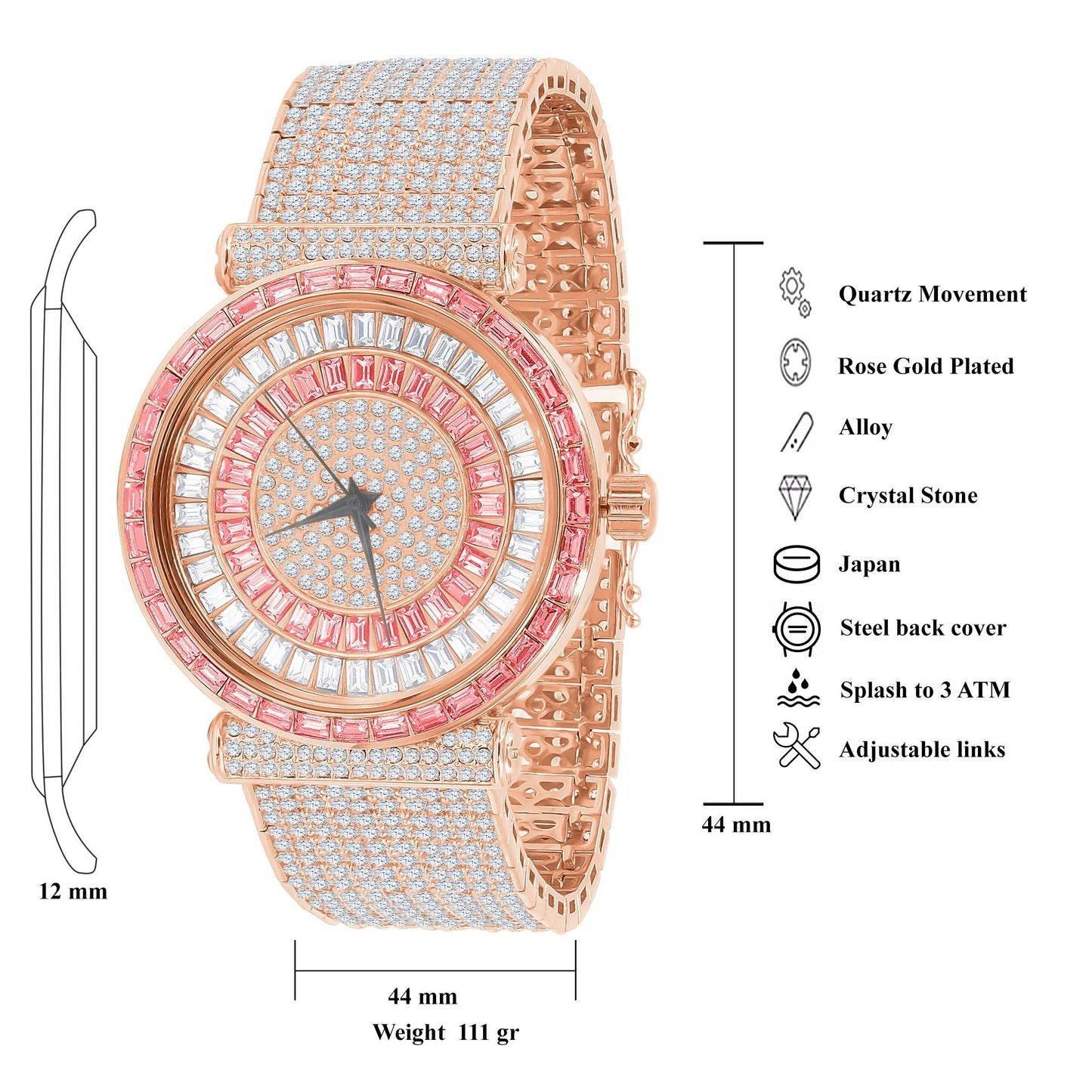 Reloj Foxy CZ Iced Out