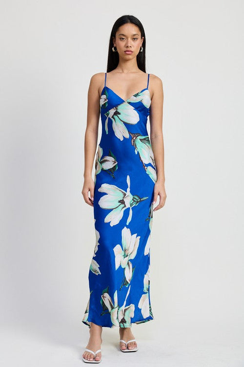 Vestido largo con estampado floral de Jade Icarus