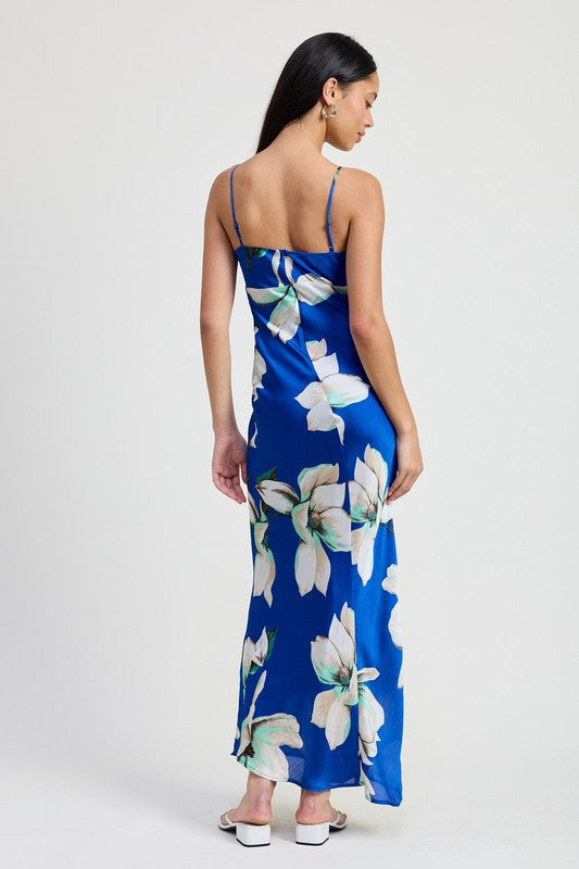 Vestido largo con estampado floral de Jade Icarus