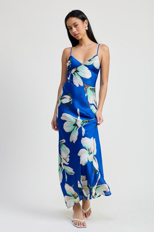 Vestido largo con estampado floral de Jade Icarus