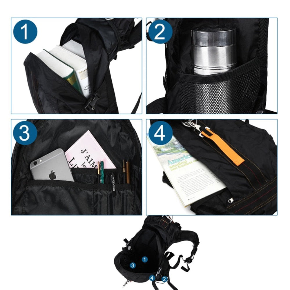 Mochila de senderismo ligera e impermeable