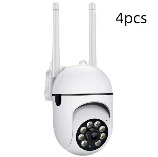 Cámara de pared con bombilla HD con visión nocturna y control remoto para interiores y exteriores
