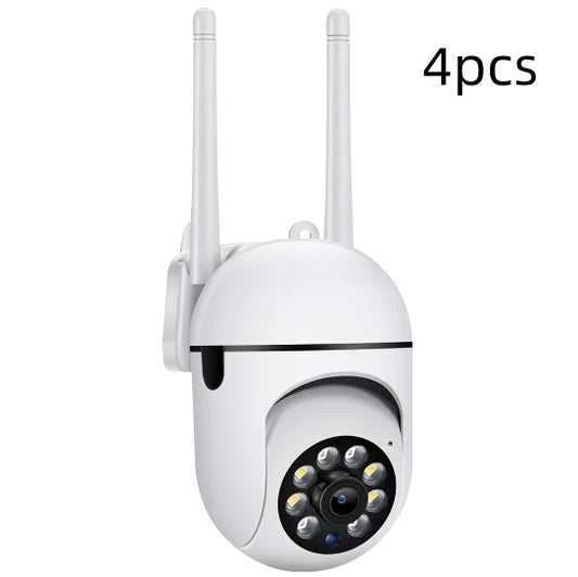 Cámara de pared con bombilla HD con visión nocturna y control remoto para interiores y exteriores