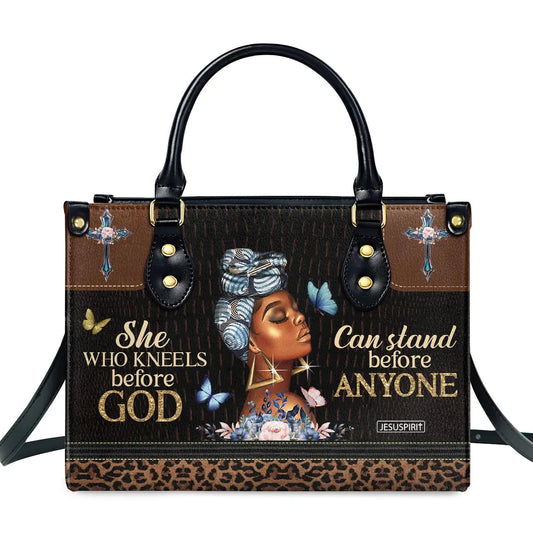 Bolsos de cuero con el espíritu de Jesús para mujer
