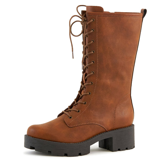 Botas Private para mujer color camello