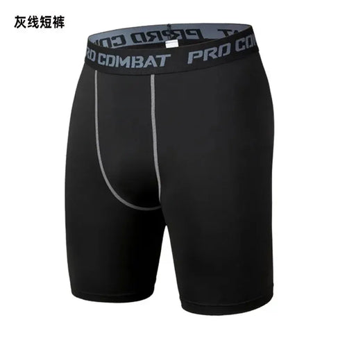 Leggings deportivos para hombre, elásticos y de secado rápido. 