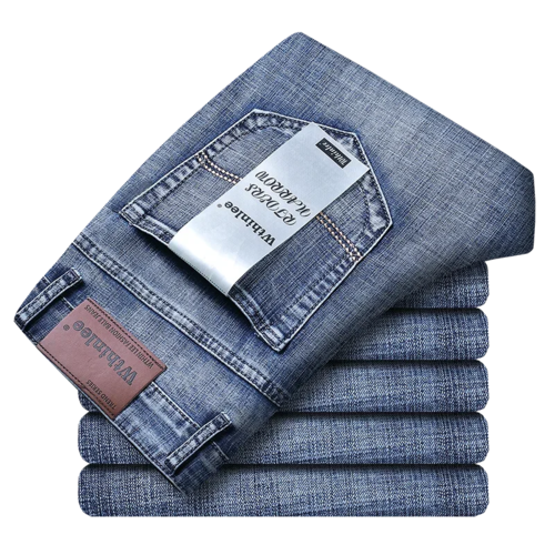 Vaqueros rectos y elásticos casuales de moda para hombre de negocios de WthinLee 