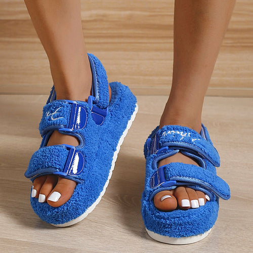 Sandalias casuales de suela gruesa para mujer de Coffee Jasper 