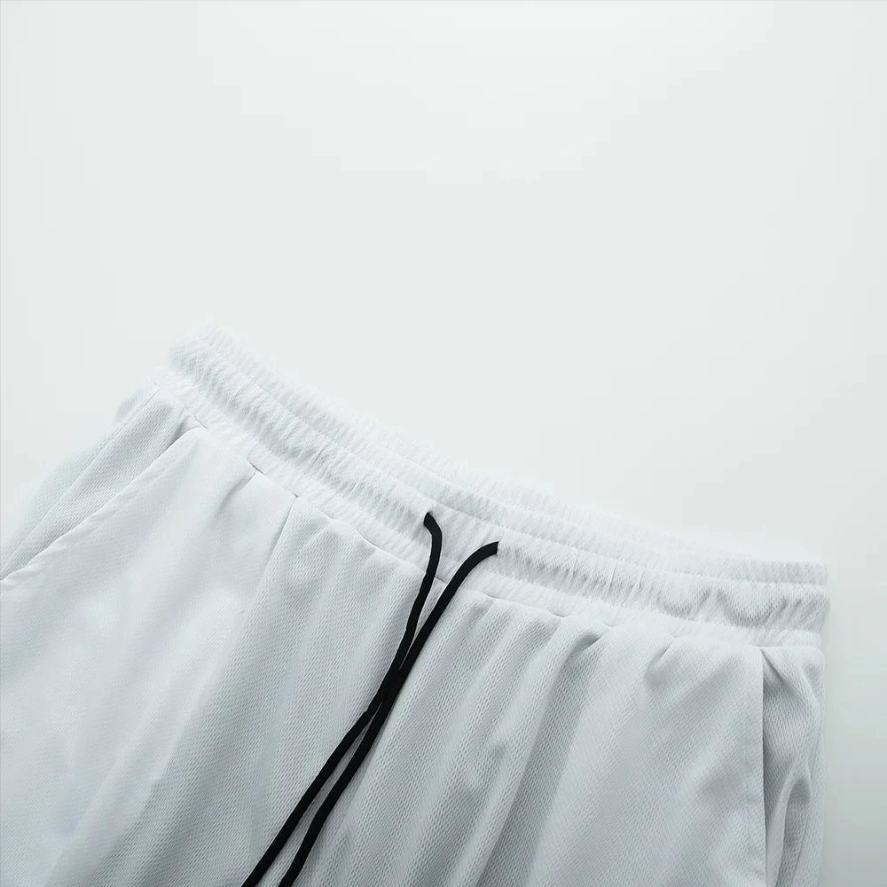 Pantalones cortos deportivos dos en uno para hombre, transpirables, informales y de secado rápido.