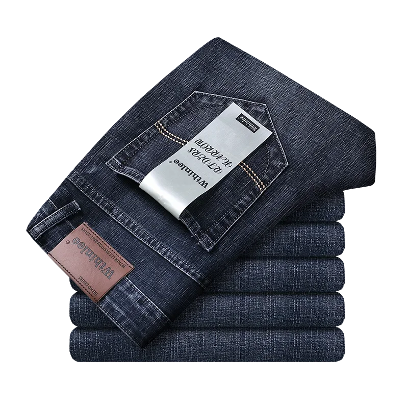 Vaqueros rectos y elásticos casuales de moda para hombre de negocios de WthinLee 