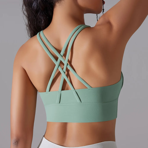 Sujetador de yoga para mujer y camisetas sin mangas para fitness