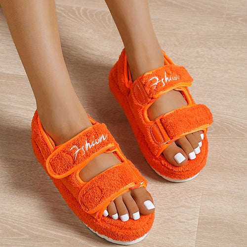 Sandalias casuales de suela gruesa para mujer de Coffee Jasper 