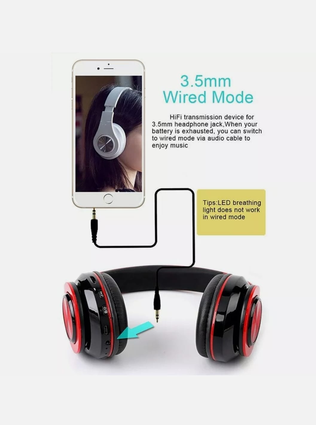 Auriculares Bluetooth Ninja Dragon Z10 que cambian de color