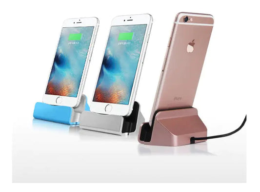 Soporte de carga y sincronización rejuvenecedor para tu iPhone de Apple